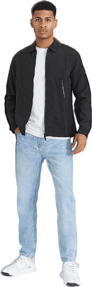 Dual Zip Overshirt Jet Black - Bild 4