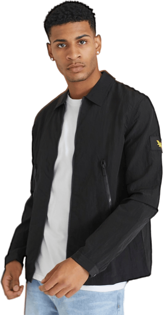 Dual Zip Overshirt Jet Black - Bild 5