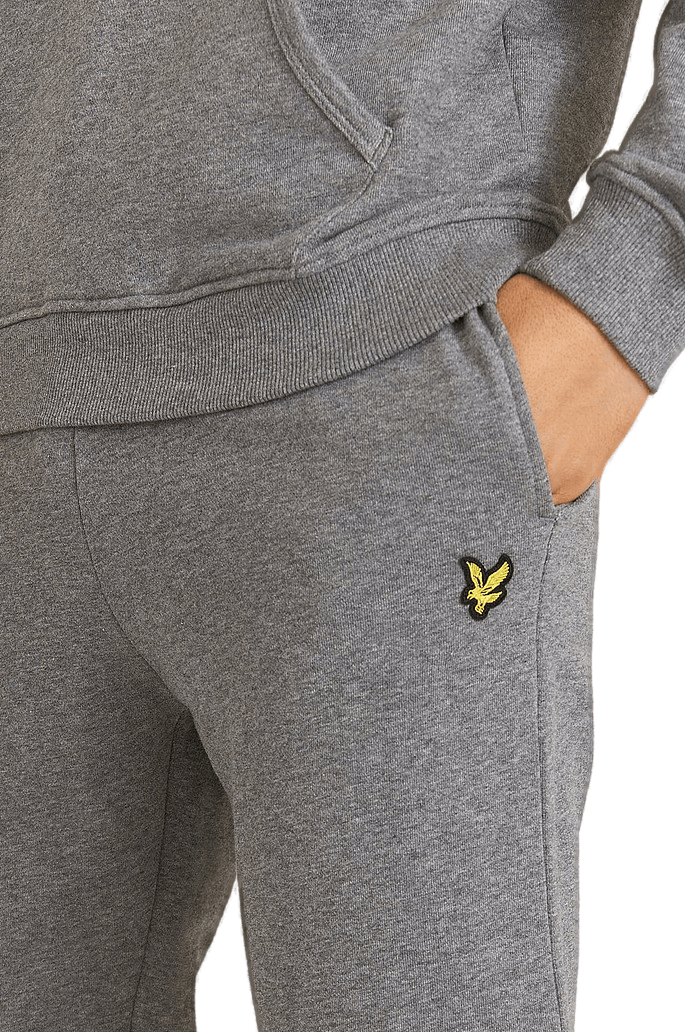 Slim Sweat Pant Mid, Male, Klær, Bottoms, Grå, XL