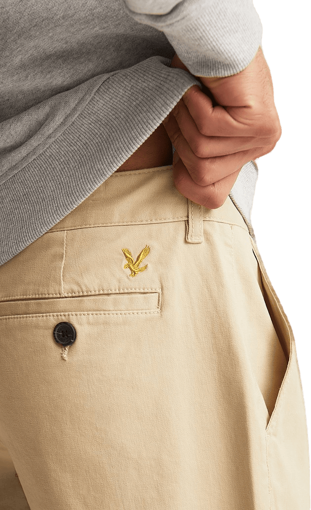 Lyle & Scott Chino Short Stone, Male, Klær, Bottoms, Beige, W32