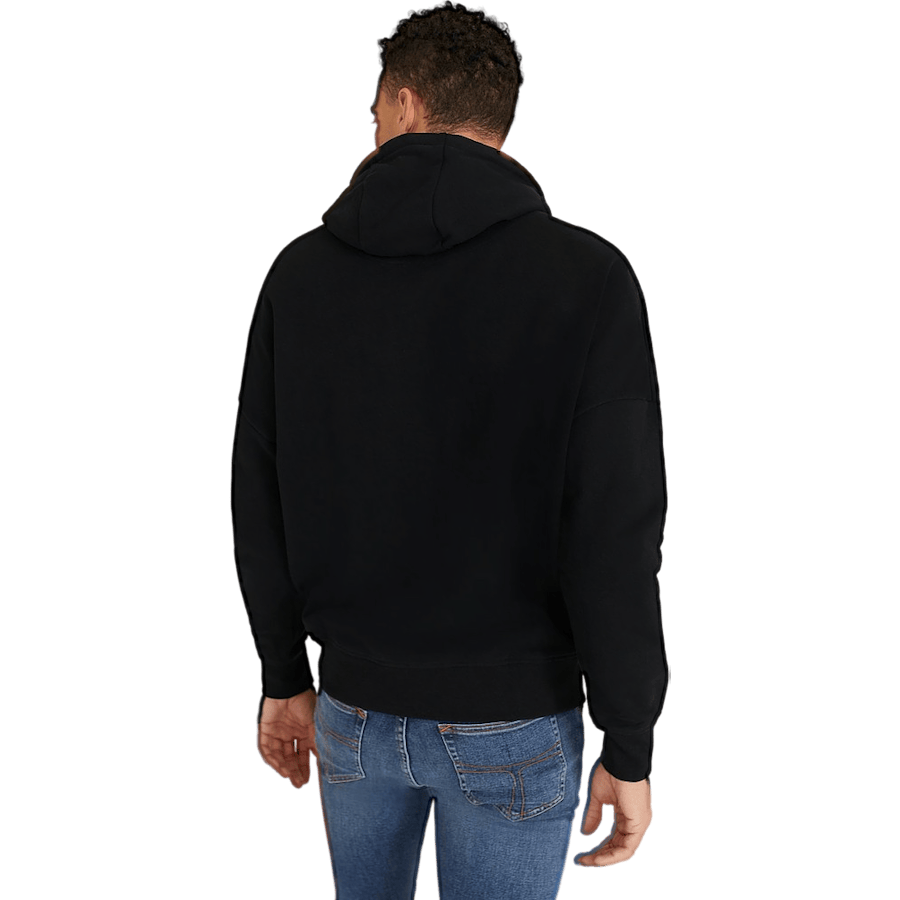 Drop Shoulder Relaxed Fit Hood Black & White - Bild 2