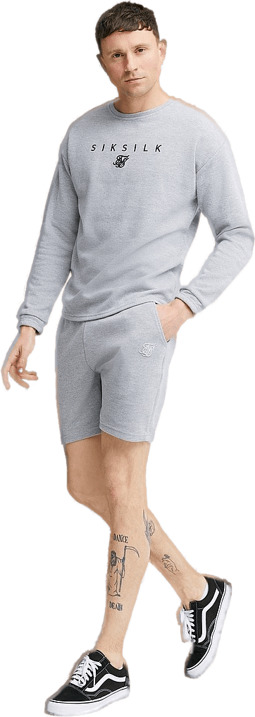 Essential Rib Relaxed Shorts Grey Marl