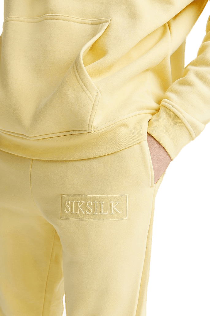 Relaxed Fit Cuffed Joggers, Male, Kläder, Bottoms, Gul, M
