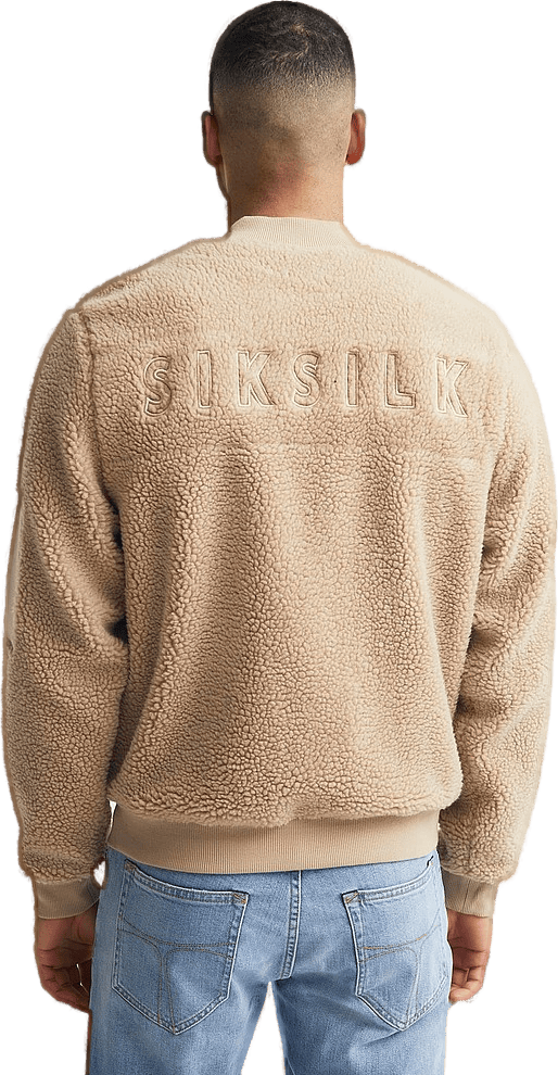 Borg Bomber Jacket Beige - Bild 2