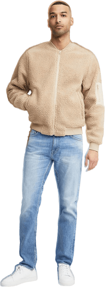 Borg Bomber Jacket Beige - Bild 3