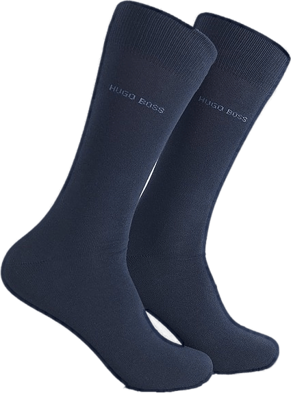 BOSS 2-pack Rs Uni Socks 401, Male, Kläder, Underkläder, Blå, 43-46