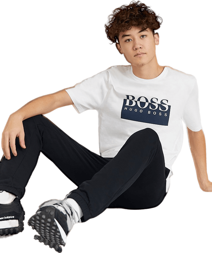 Boss Logo Tee 10b White - Bild 3