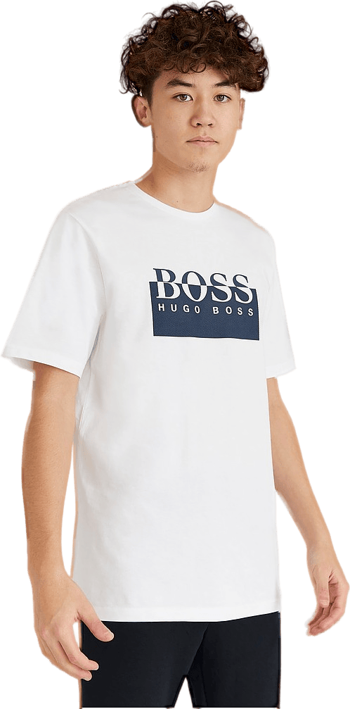 Boss Logo Tee 10b White - Bild 4