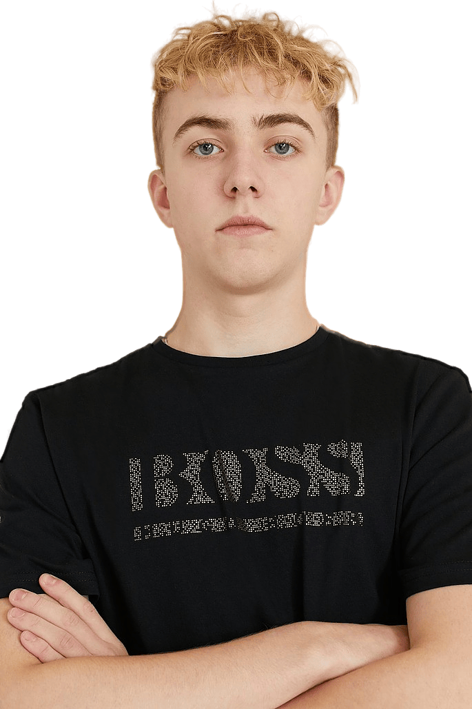 Boss Gold Logo Tee 09b Black - Bild 3