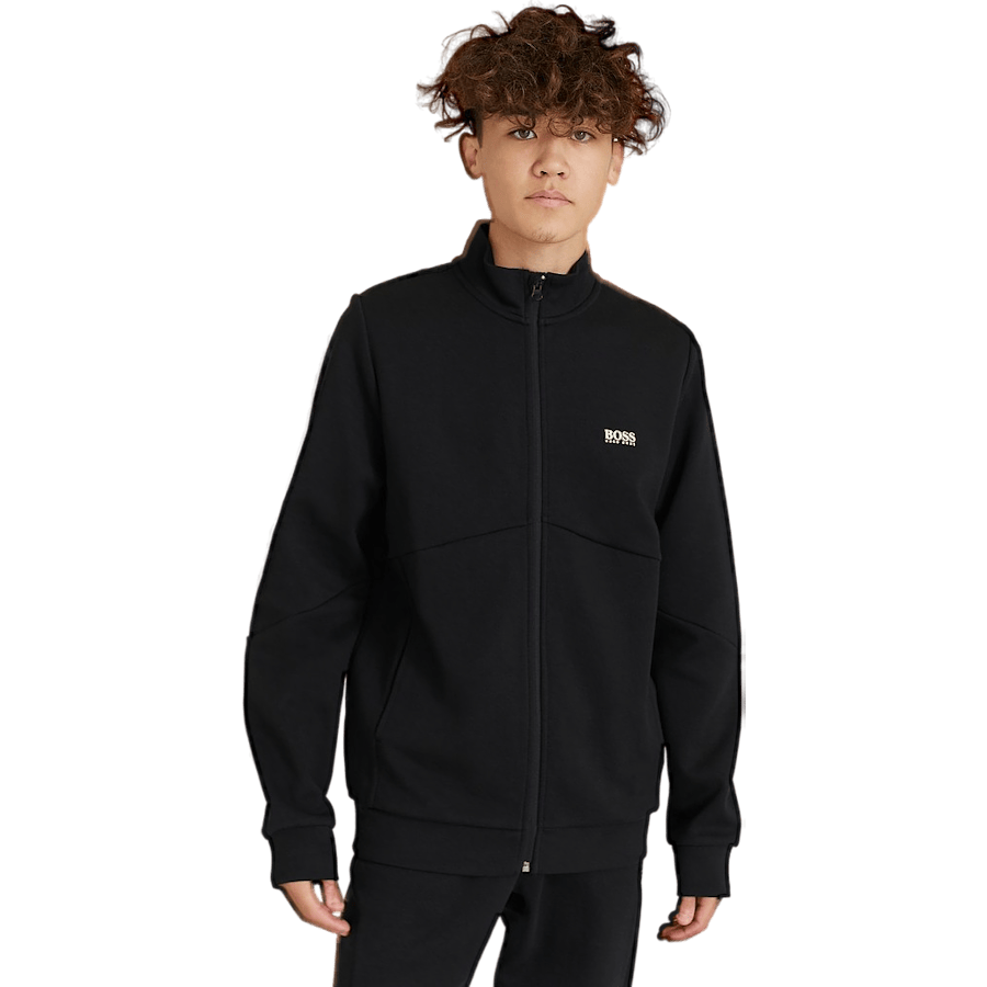 Zip Sweater Gold 09b Black