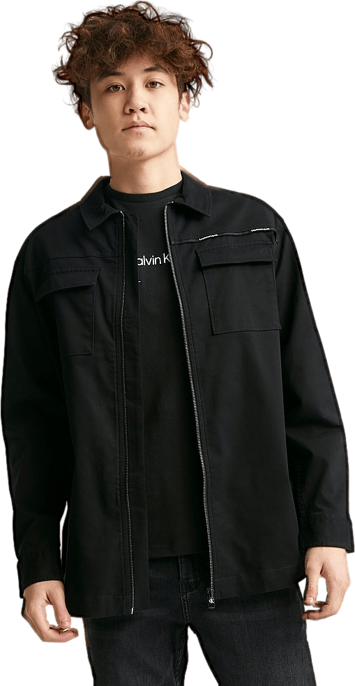 Micro Branding Over Shirt Ck Black - Bild 3