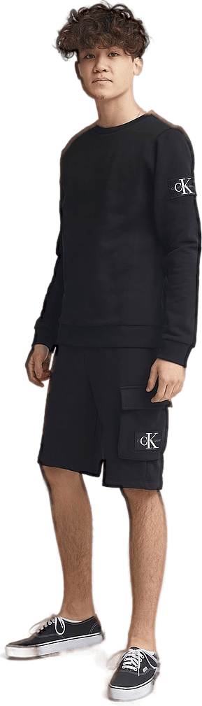 Badge Jogger Cargo Shorts Beh – Ck Black