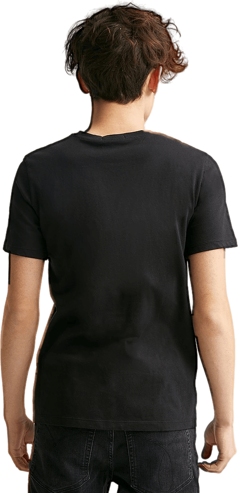 Monogram Insitutional T-shirt Ck Black, Unisex, Odzież, Tops, Czarny, 152