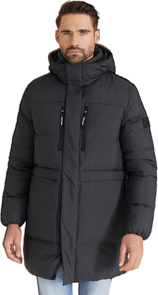 Calvin Klein Recycled Quilted Parka Ck, Male, Apparels, jackets, Black, M