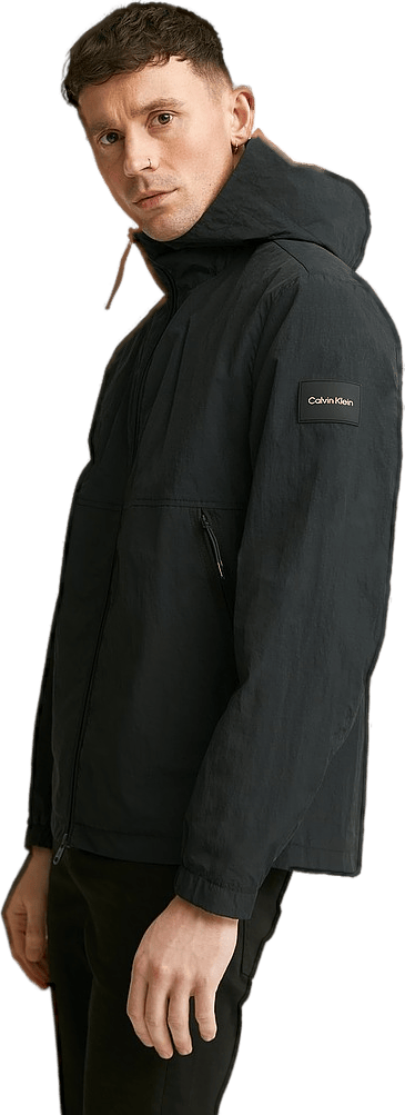 Crinkle Nylon  Blouson W. Hood Ck Black - Bild 2
