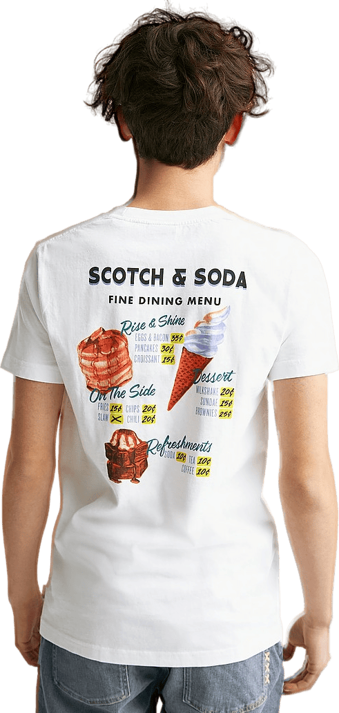 T-shirts Ss Denim White