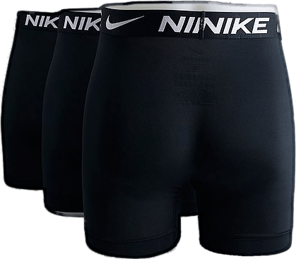 Boxer Brief Long 3pk, Male, Vêtements, Sous-vêtements, Entraînement, Noir, S