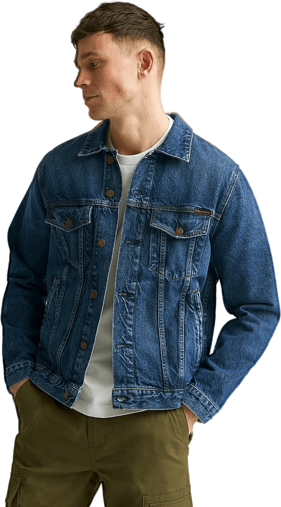 Nudie Jeans Robby Le Bleue Denim, Male, Aparelhos, jaquetas, Azul, XL