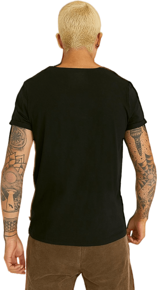 Jimmy Tee Bamboo, Male, Kläder, Tops, Svart, M