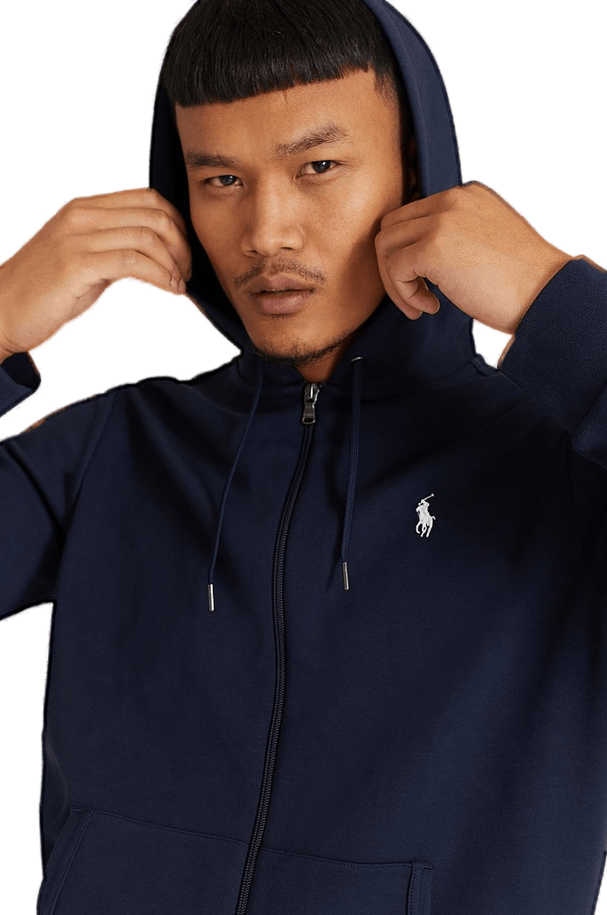 Polo Ralph Lauren Double Knit Tech Full Zip Hood 008 Aviator, Male, Odevy, mikiny a mikiny, Modrá, M