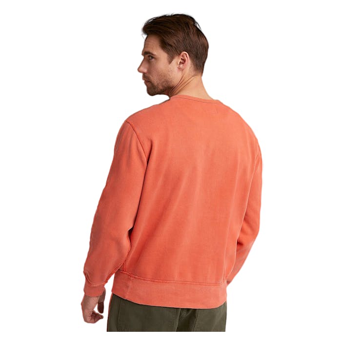 Polo Ralph Lauren Rl Fleece Sweater, Male, Apparels, hoodies and sweatshirts, Orange, XL