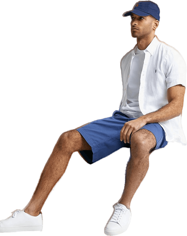 Polo Ralph Lauren Slim S/s Pd Linen Shirt 008, Male, Odzież, Koszule, Biały, 2XL