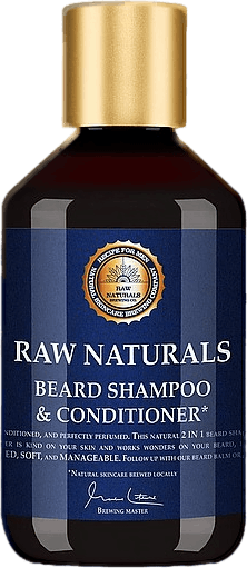 Raw Naturals Rustic Beard Sham, Male, varusteet, kauneus, Sininen, 250 ml
