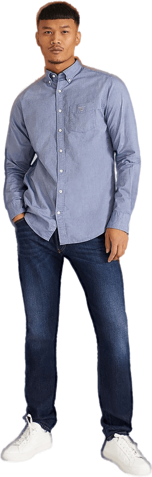 The Oxford Shirt Reg Bd 423 Persian Blue, Male, Kläder, Skjortor, Blå, M