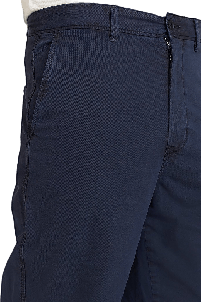 D2. Wide Leg Cotton Chinos Evening Blue
