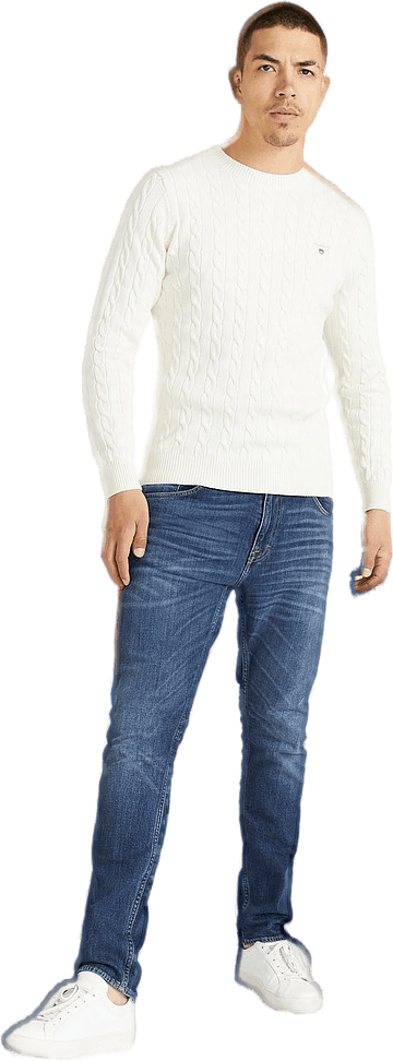 Cotton Cable C-neck Cream - Bild 2