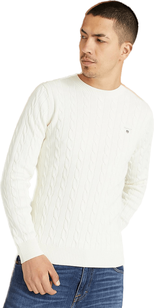 Cotton Cable C-neck Cream - Bild 3