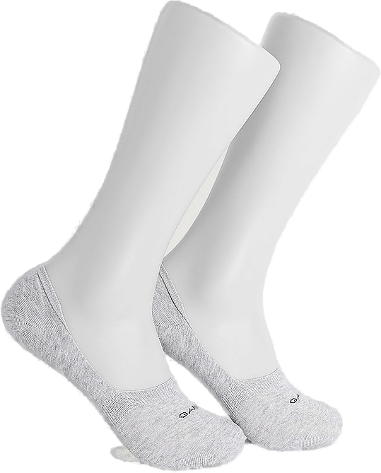 Invisible Socks 2-pack Light Grey Melange