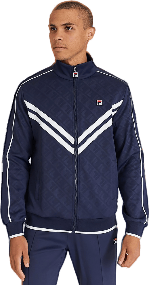 Men Tauri Track Jacket Black Iris-bright White