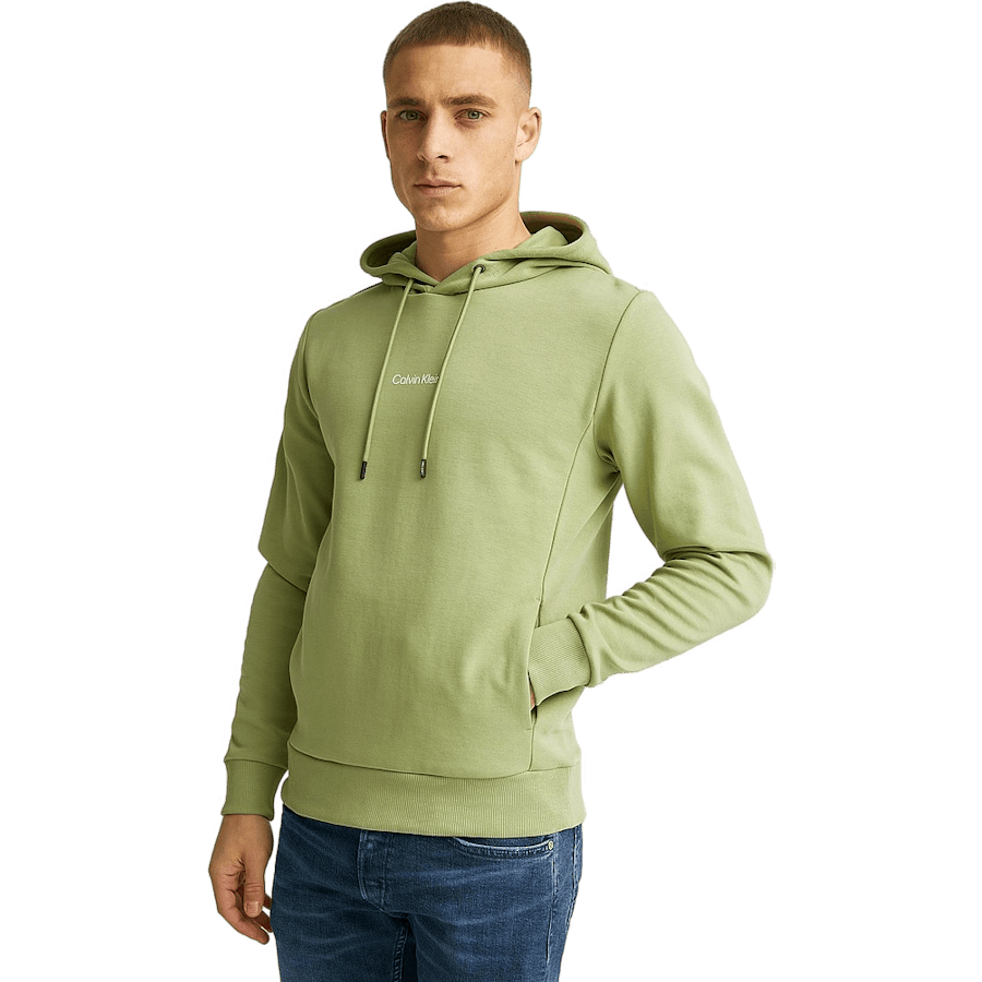 Interlock Micro Logo Hoodie Sage