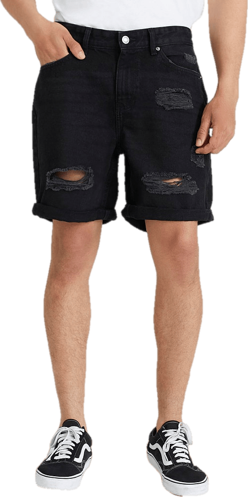 Ripped Denim Shorts Wash - Bild 2