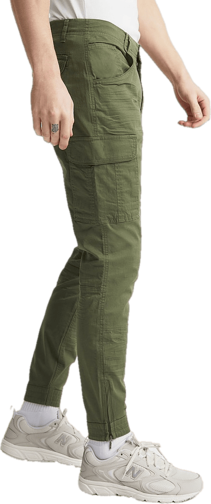Cargo Trousers, Male, Apparels, Bottoms, Green, M