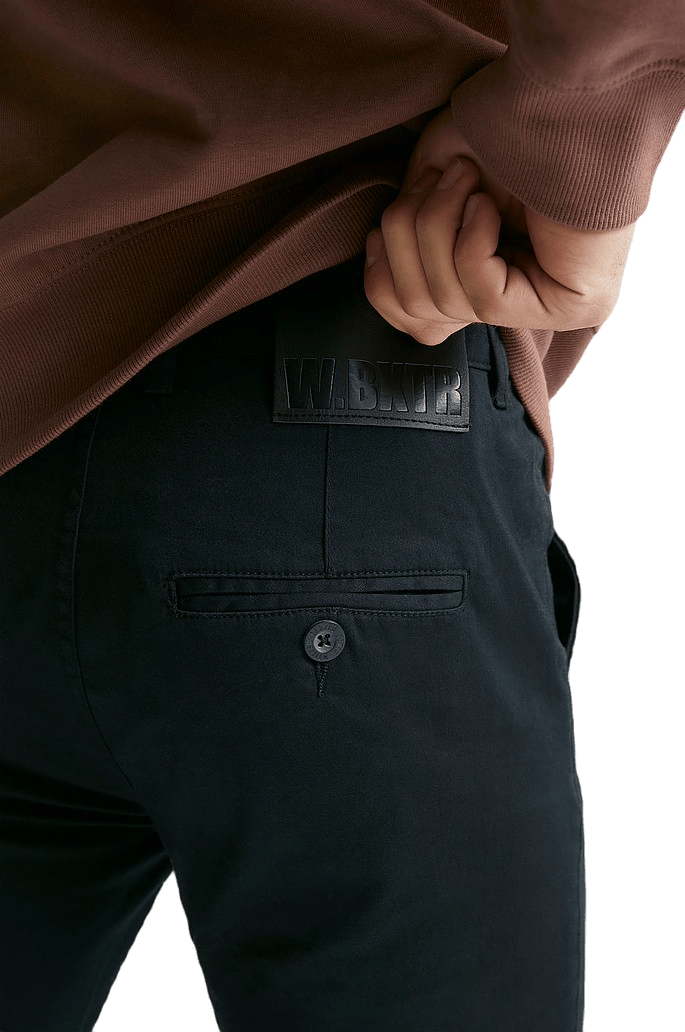 Zack Slim Chinos, Male, Apparels, Bottoms, Black, W33