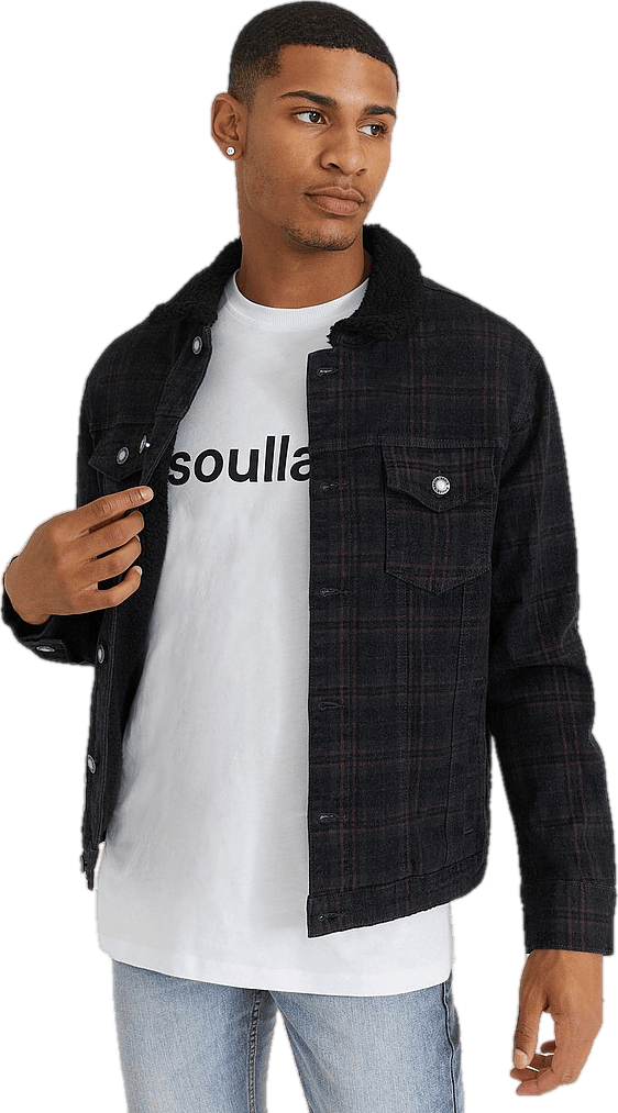 Sherpa Denim Jacket Check