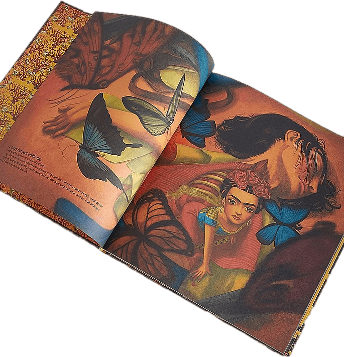 Frida Khalo Brown, Male, Apparatuur, Boeken, Multi kleur, ONESIZE