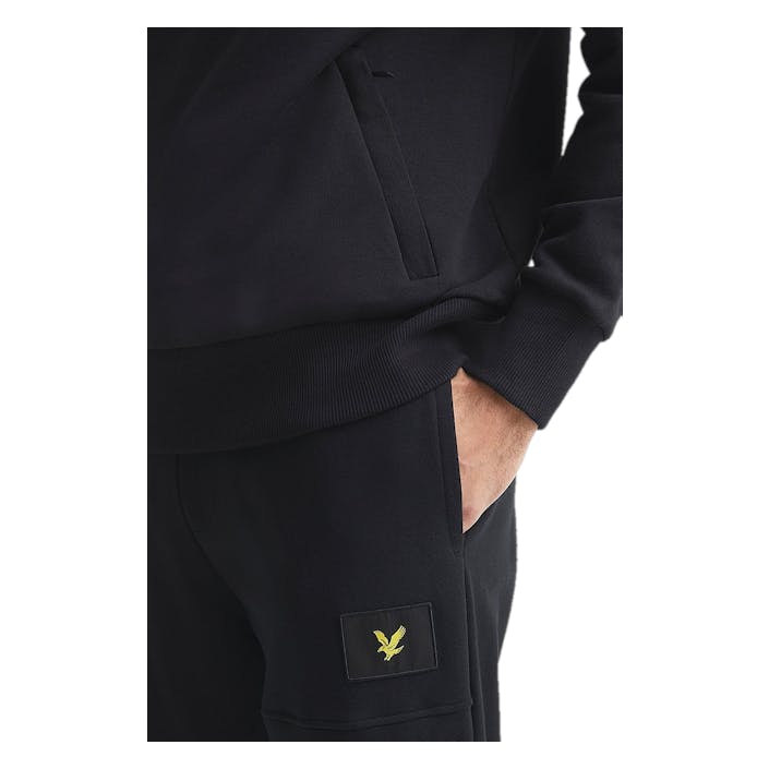 Lyle & Scott Pocket Sweatpant Jet, Male, Apparels, Bottoms, Black, S