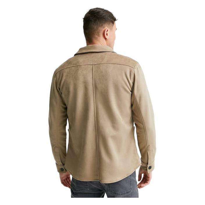 Rickard Vegan Suede 295 Lt., Male, Klær, Tops, Beige, M
