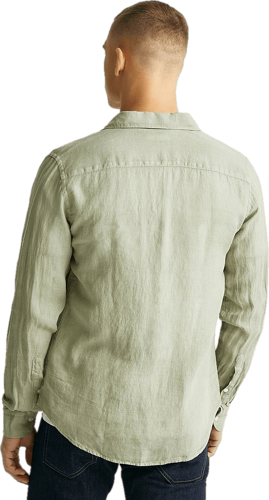 Clean Linen Slim Shirt Vetiver - Bild 2