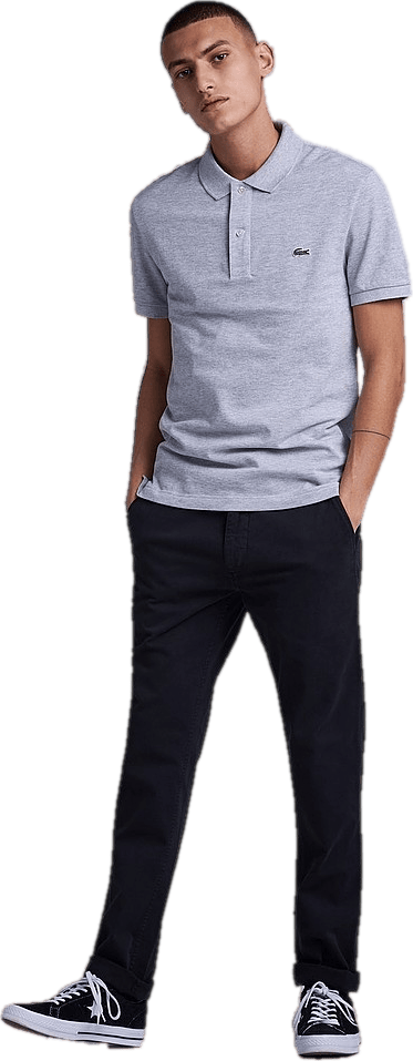 Slim Fit Polo Piké Cca Grey Melange - Bild 4