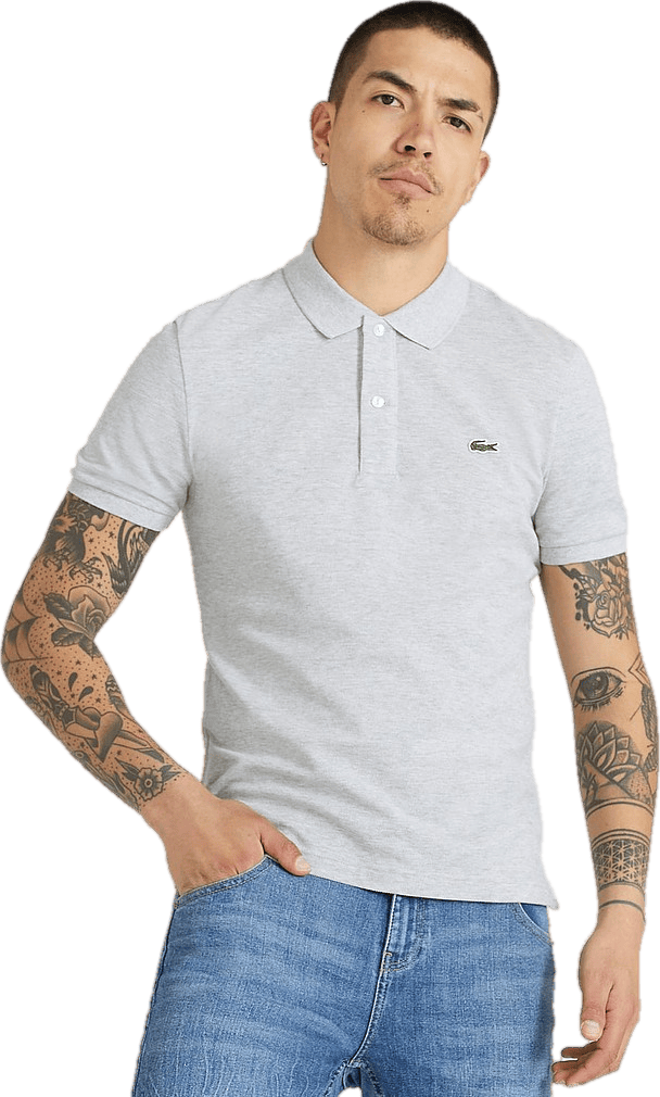 Slim Fit Polo Piké Cca Grey Melange - Bild 6