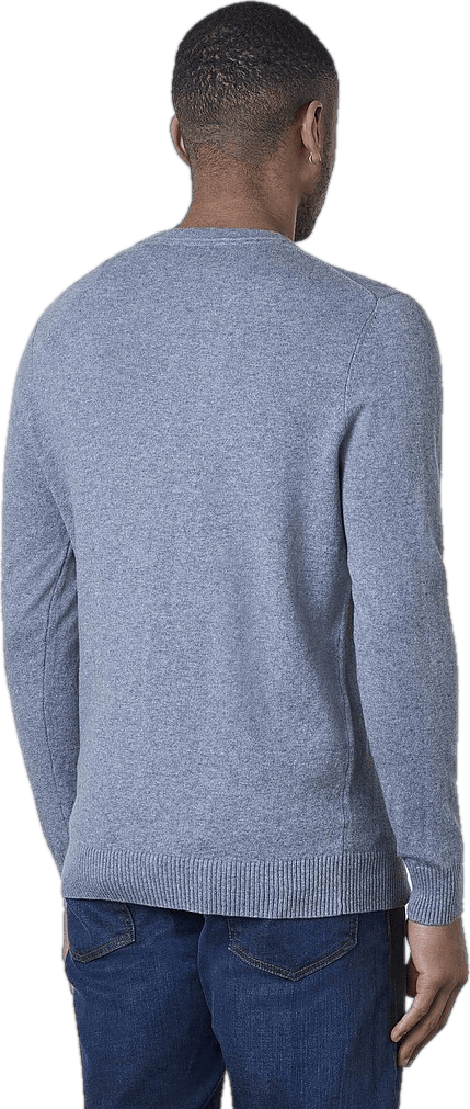 Cotton Merino V Neck Jumper Mid - Bild 4