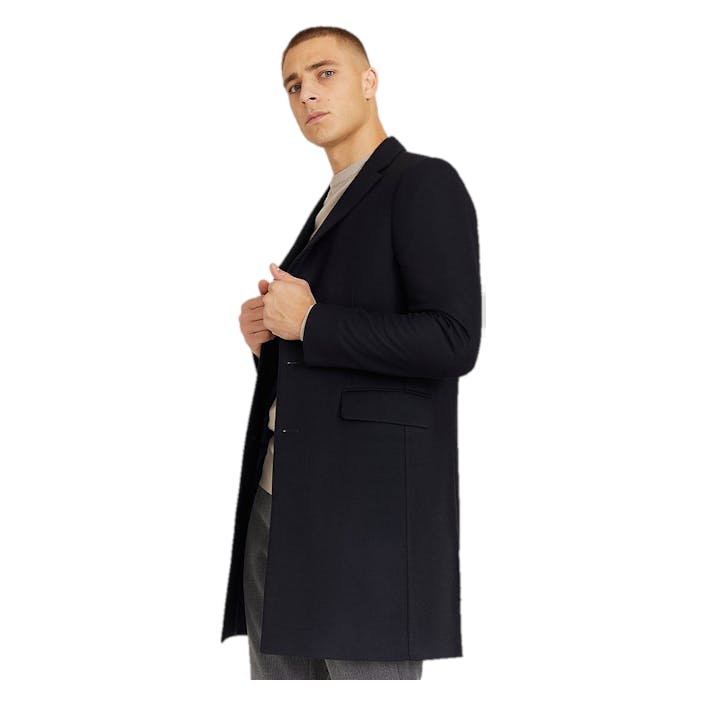 Studio Total Lambton Wool Coat, Male, Apparels, jackets, coats, Black, 46