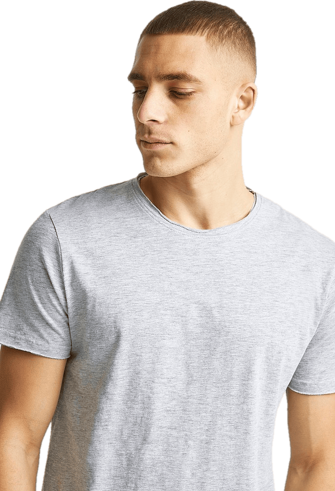 Raw Tee Gråmelange - Bild 4