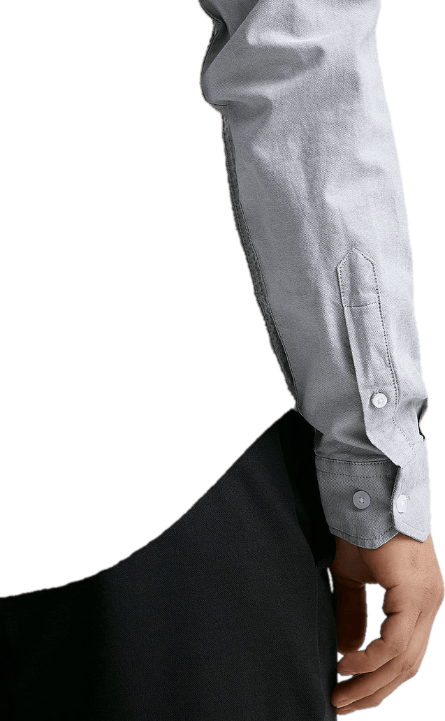 Melker Oxford Shirt Grey - Bild 3