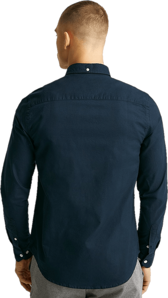 Melker Oxford Shirt Navy - Bild 2