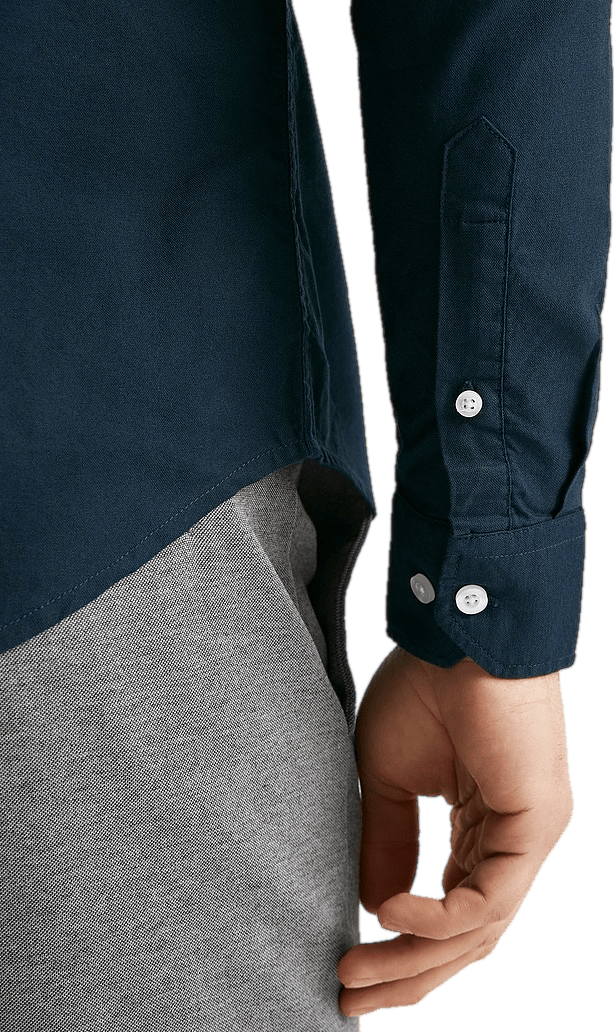 Melker Oxford Shirt Navy - Bild 3